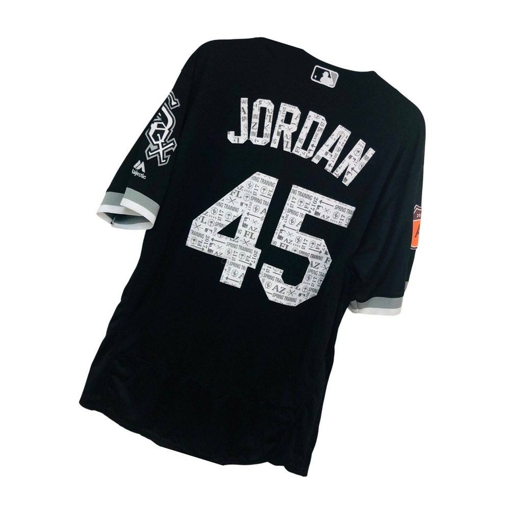 Michael Jordan #45 Chicago White Sox Majestic Authentic Baseball Jersey Size 44